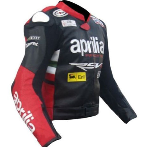 Max Biaggi Motogp Aprilia Motorcycle Leather Jacket