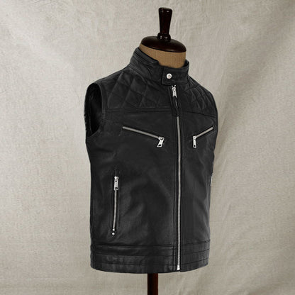 Men Genuine Leather Vest