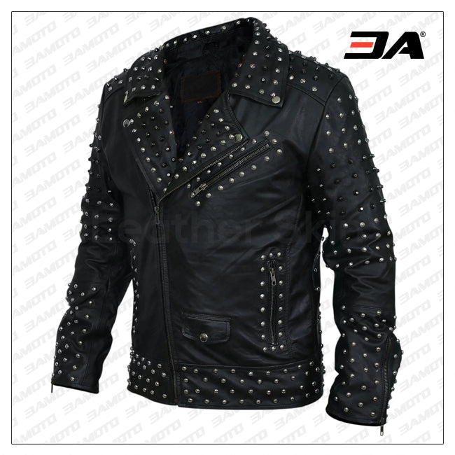 Studs Leather Jacket