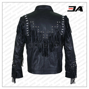 cowbow leather jacket for men