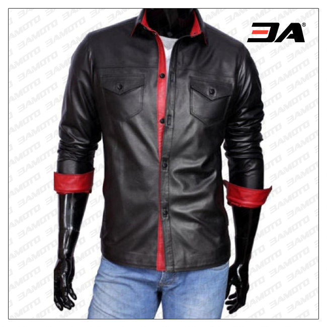 Men's Genuine Leather Shirt