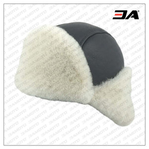 Men's Shearling Sheepskin Pilot Hat