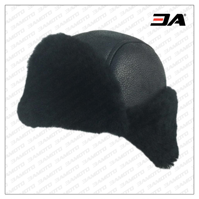 Bomber Hat Men Winter Soft Leather Soviet Ear Flaps Pilot Hats -1