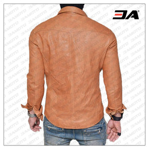 Men's Real Leather Shirt