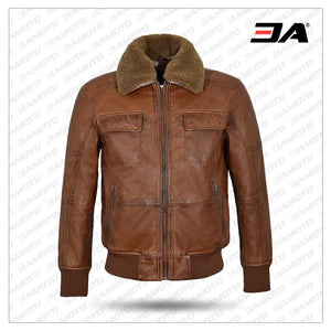 Men’s AIR Force Fur Collar Bomber jacket