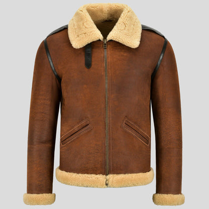 Mens B-6 Shearling Bomber Jacket