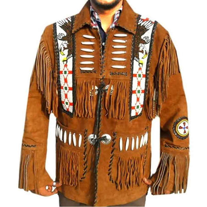 Mens Best Cowboy Jacket in Brown