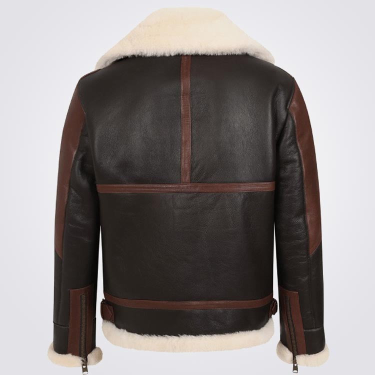 Men's Brown B3 Shearling Bomber Jacket