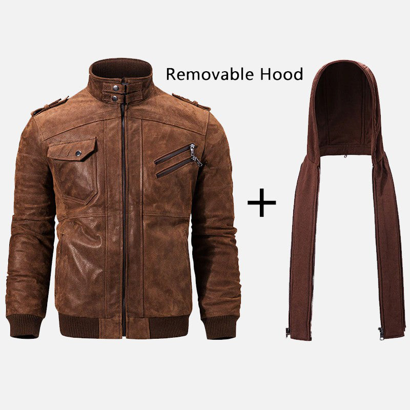 Bomber Leather Jacket for Men