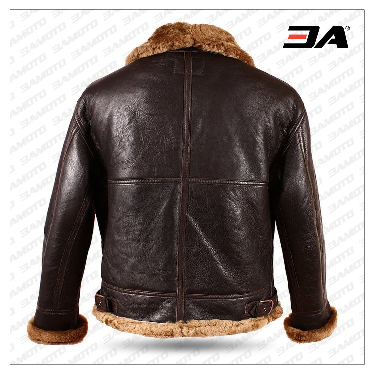 Men's Brown B3 Shearling Aviator Jacket - Flying Jacket