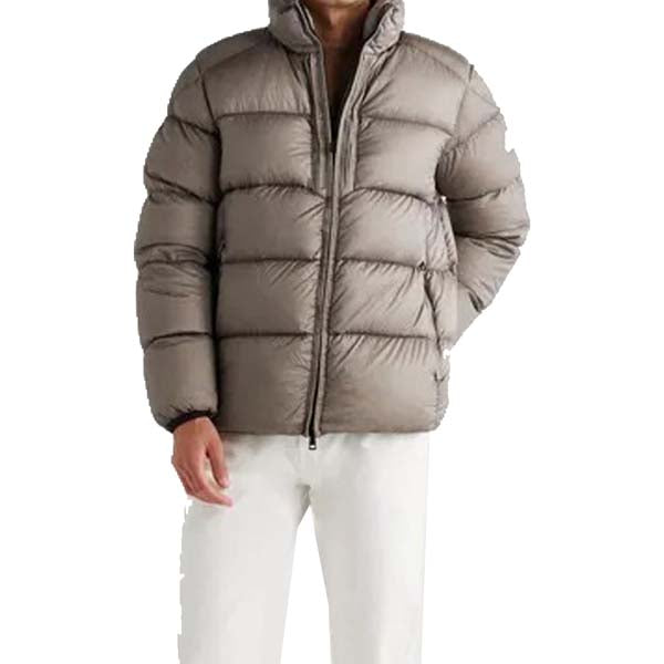 Mens Casual Grey Puffer Down Jacket