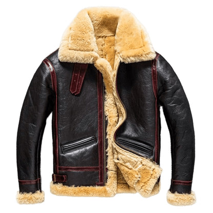 Mens Classic Air Force B3 Shearling Fur Jacket Coat