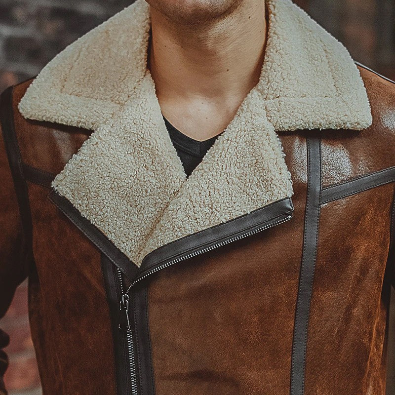 Mens Fur Shearling Jacket