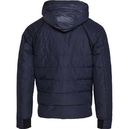 Mens Hooded Blue Winter Puffer Jacket