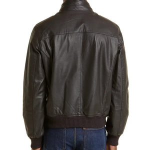 Mens Lambskin Genuine Leather Biker Jacket