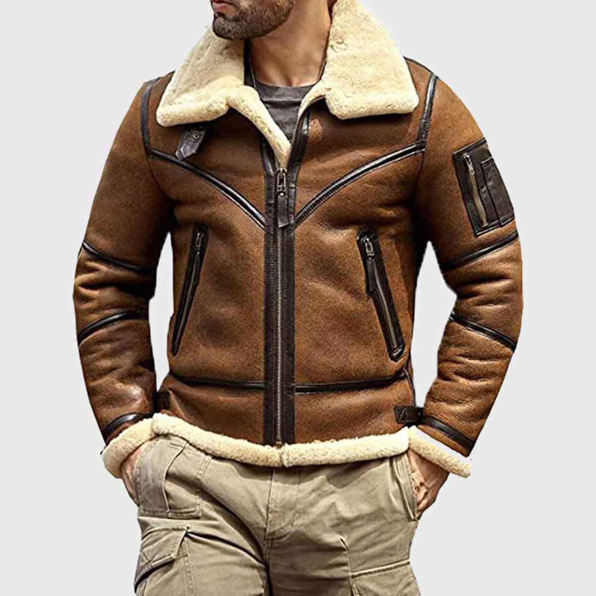 Mens Shearling B3 Jacket