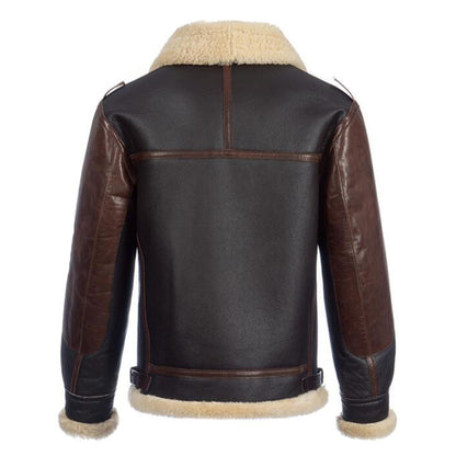 Shop Men's Shearling Jacket Sheepskin Bomber Jacket B3 Flight Jacket