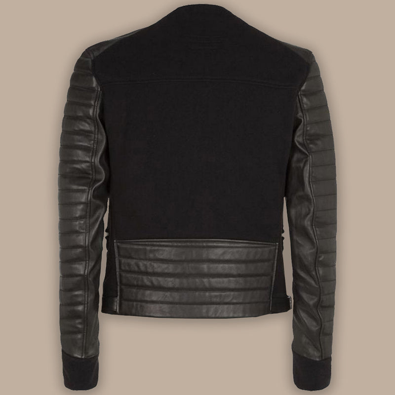 Mens biker bomber jacket