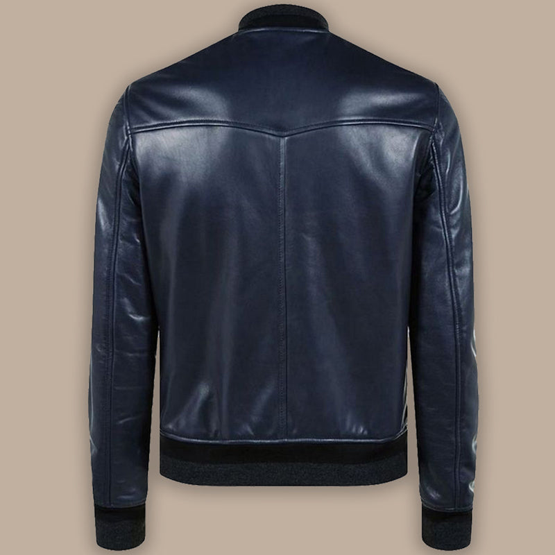 Mens blue bomber jacket