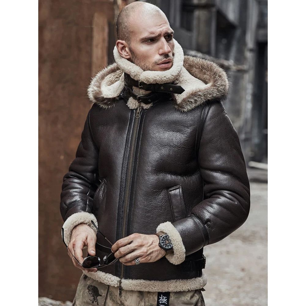 B3 Aviator Shearling Leather Jacket