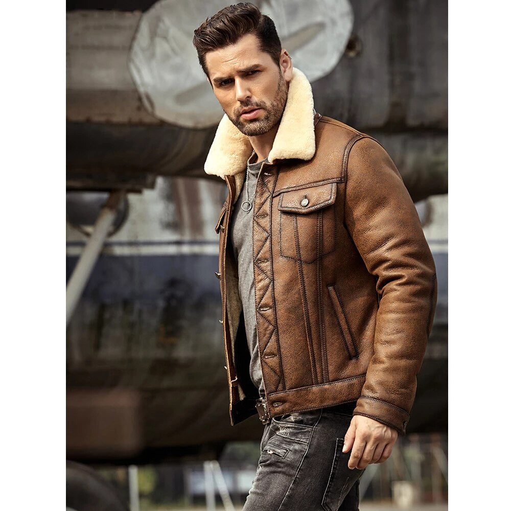 Shearling Leather Jacket