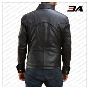 mens leather shirt online