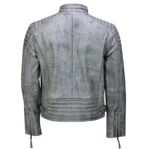 Mens Real Leather Bomber Jacket