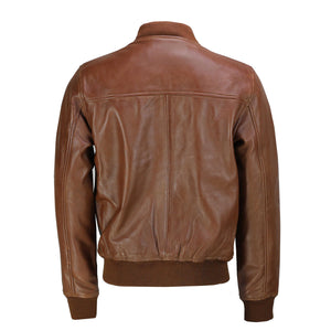 Mens Leather Biker Style Jacket