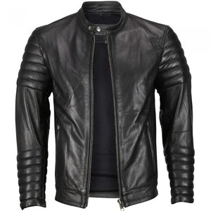 mens moto leather jacket