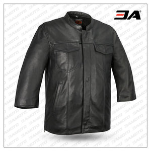 Mesa Men's Leather Motorcycle Shirt