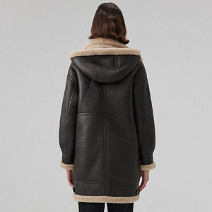 Mid Length Sheepskin Coat