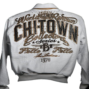 Pelle Pelle Chi Town White Leather Jacket
