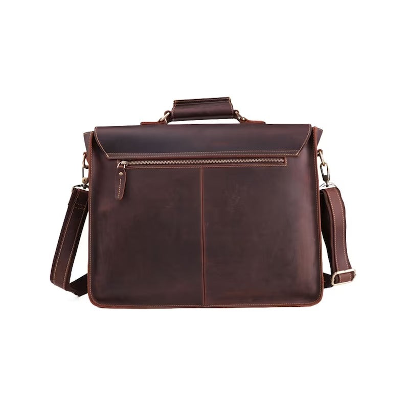 Premium Buffalo Leather Laptop Bag