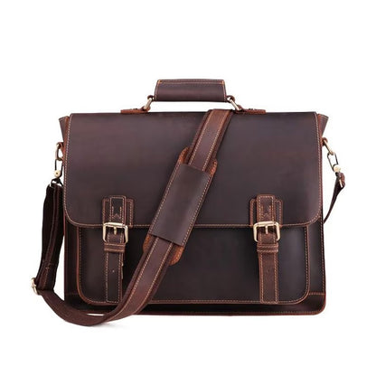 Premium Buffalo Leather Laptop Bag