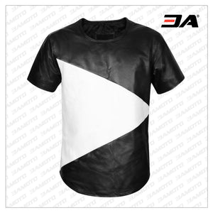 VICTOR LEATHER T-SHIRT