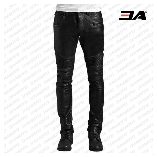 ROGUISH AND DOWNTOWN STYLED LEATHER PANT