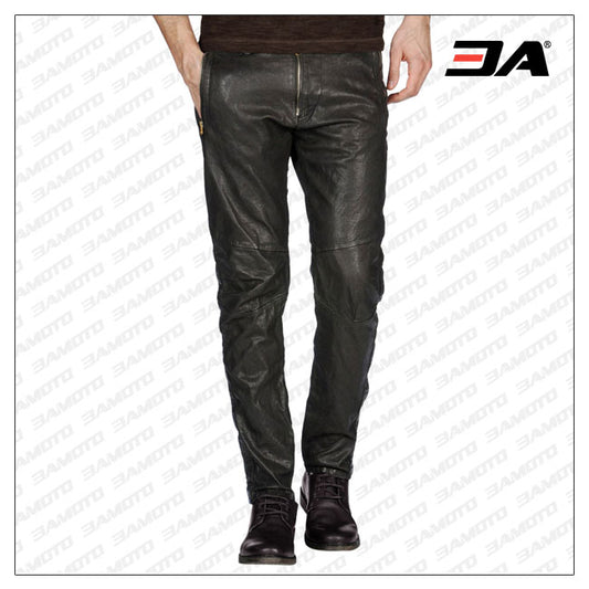 Rowdy And Classy Leather Pant - Fashion Leather Jackets USA - 3AMOTO