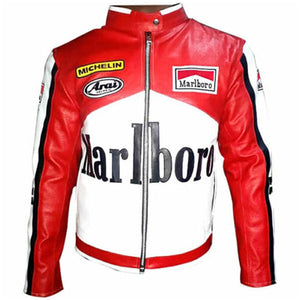 Rare Marlboro Man Leather Motorcycle Racing Jacket
