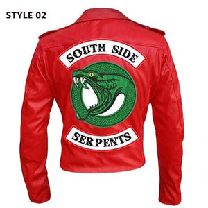Red Southside Serpents Leather Jacket Style 02
