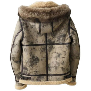 Shearling Jacket with Hood
