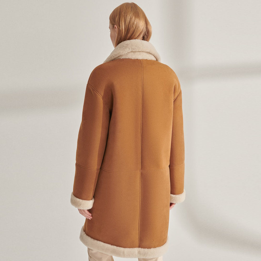 Shearling Leather Coat