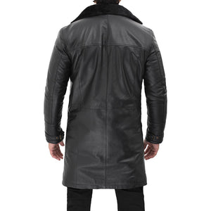 Shearling Leather Carcoat for men