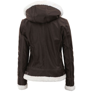 Shearling Leather Womens Jacket