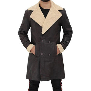 Shop Shearling Leather Coat For Sale