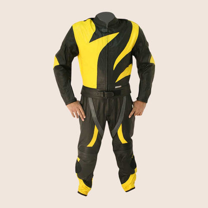 Skull Racer Motorbike Leather Suit - 3amoto