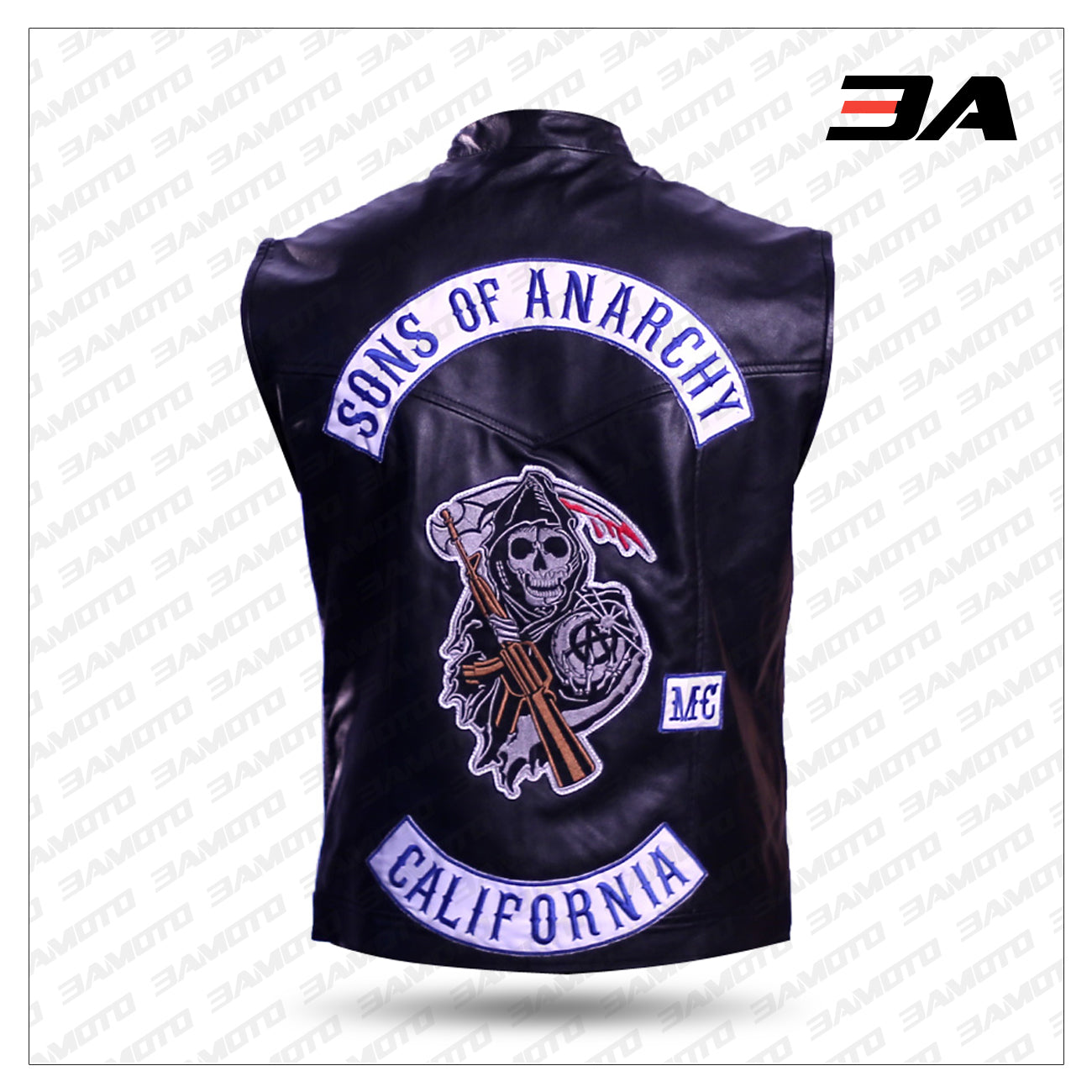 Jax Teller Sons of Anarchy leather motorcycle vest with authentic design