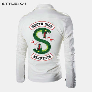 Southside Serpents White Leather Jacket