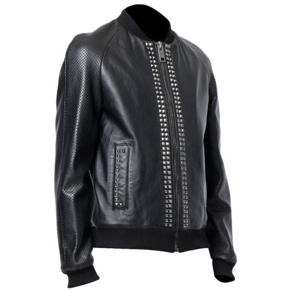 Studded Bomber Jacket