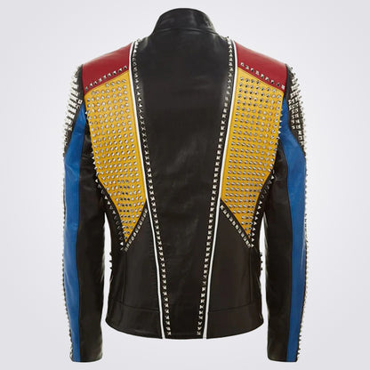 Studded Leather Jacket For Men