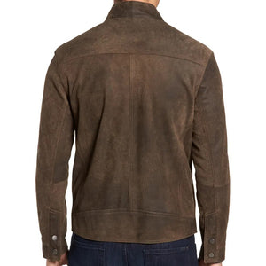 Suede Leather Moto Jacket